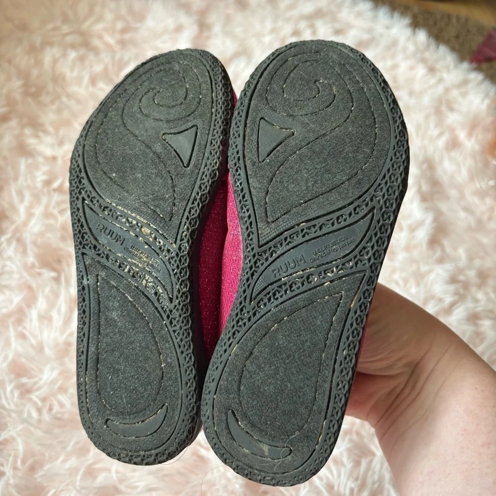 Ruum to Grow Kids Pink Glitter Shoes Mary Jane Sneaker Slip On Sz 11 Girls